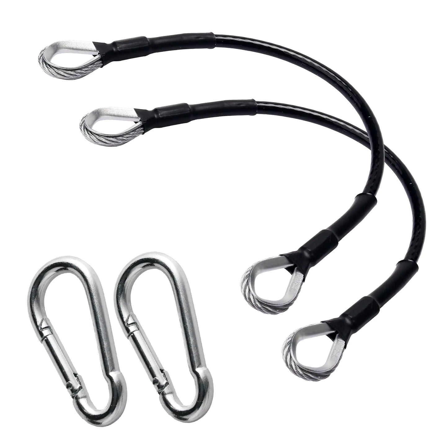 GAQUECY 2pcs Gym Cable Extension 10" Fitness Cable Extension Rope Home Gym Cable Machine Attachment