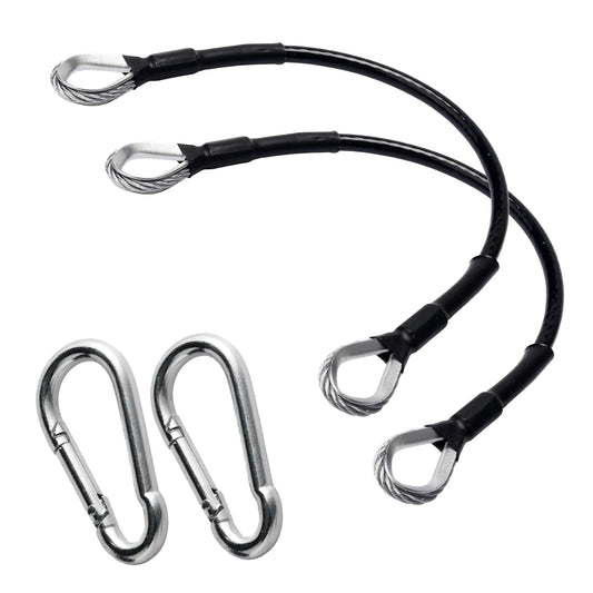 GAQUECY 2pcs Gym Cable Extension 10" Fitness Cable Extension Rope Home Gym Cable Machine Attachment