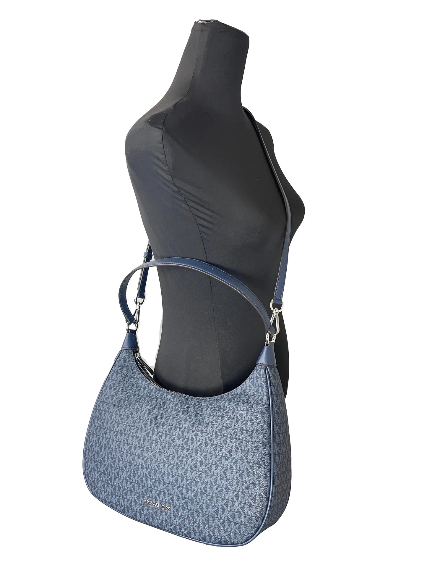 Michael Kors Cora Large Navy Crossbody Bag